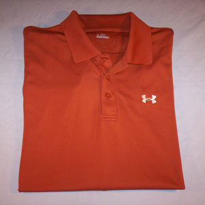 Under Armour mens XL short sleeve polo orange